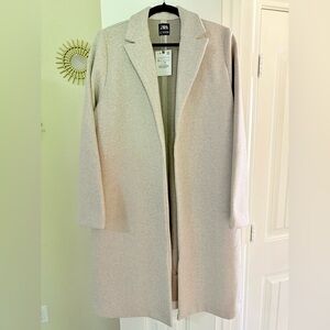 Zara Beige Knit Coat